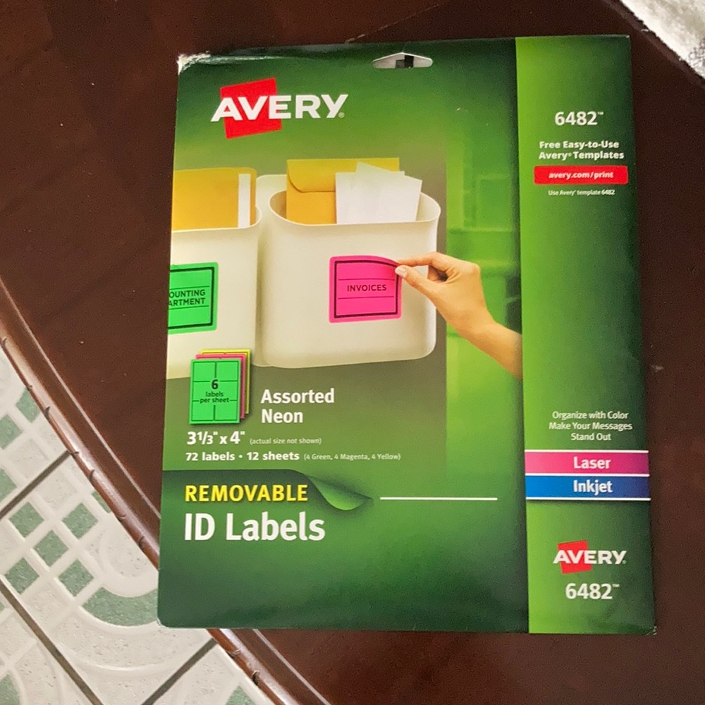 Avery removable is labels
